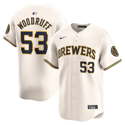 Brandon Woodruff Milwaukee Brewers Nike Home Replica Player Jersey - Cream