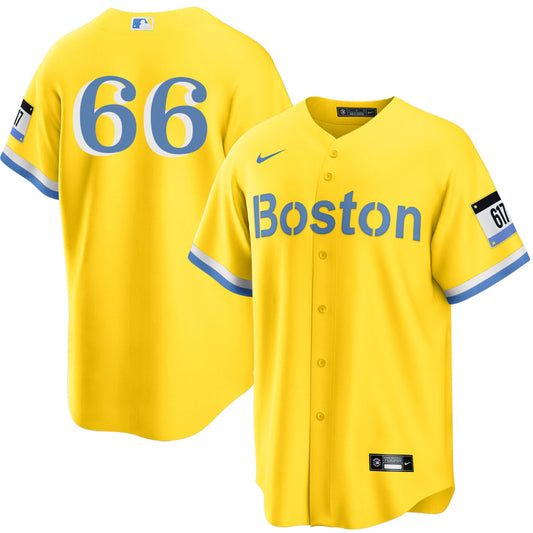 Brayan Bello Boston Red Sox Nike City Connect Limited Player Jersey - Gold/Light Blue