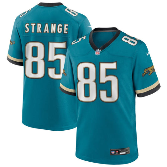 Brenton Strange Jacksonville Jaguars Nike Prowler Throwback Game Player Jersey - Teal