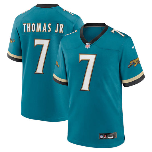 Brian Thomas Jr. Jacksonville Jaguars Nike Prowler Throwback Game Player Jersey - Teal