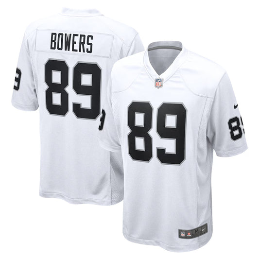 Brock Bowers Las Vegas Raiders Nike Game Player Jersey - White