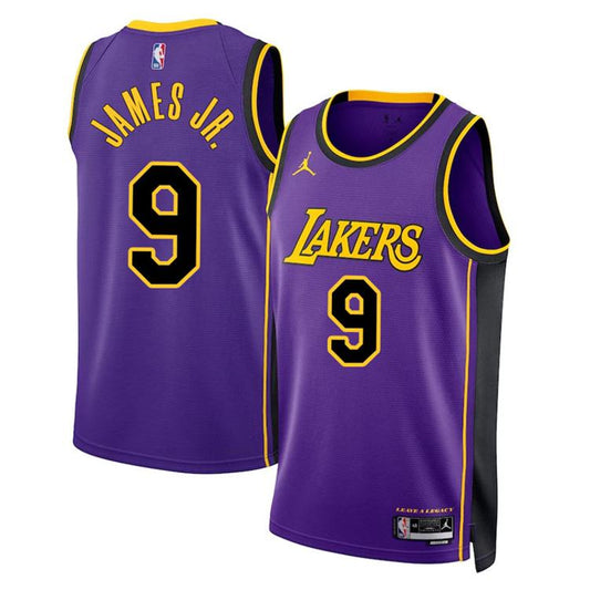 Bronny James Jr. Los Angeles Lakers Nike Swingman Statement Jersey - Purple