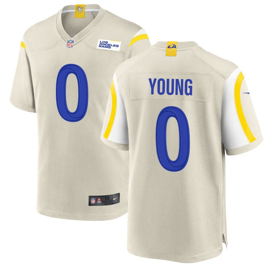 Byron Young Los Angeles Rams Nike Game Player Jersey - Bone