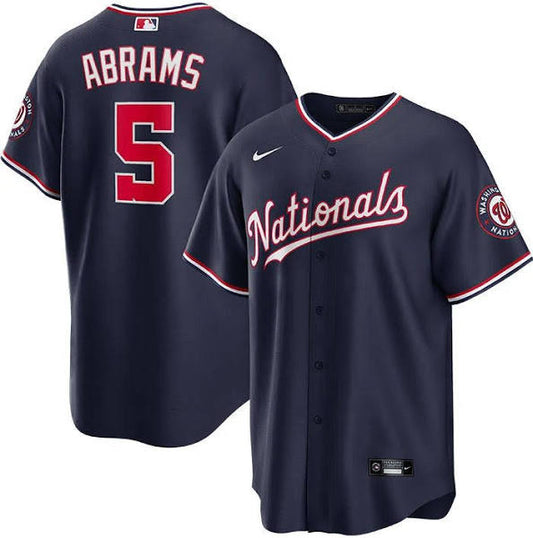 C.J. Abrams Washington Nationals Nike Alternate Limited Player Jersey - Navy