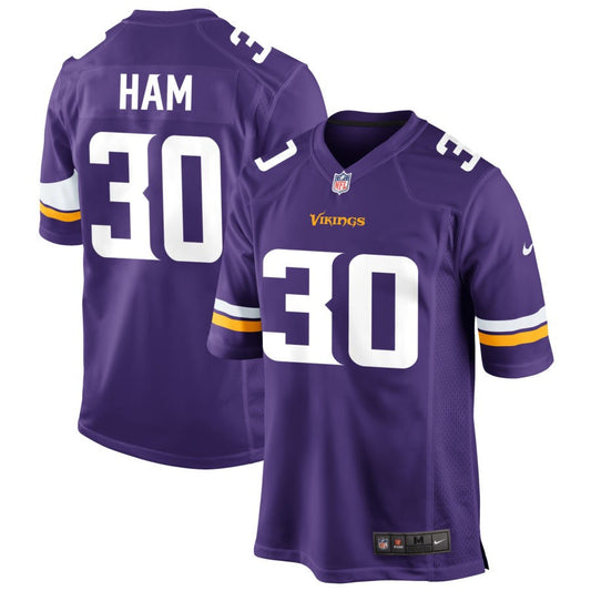 C.J. Ham Minnesota Vikings Nike Game Player Jersey - Purple