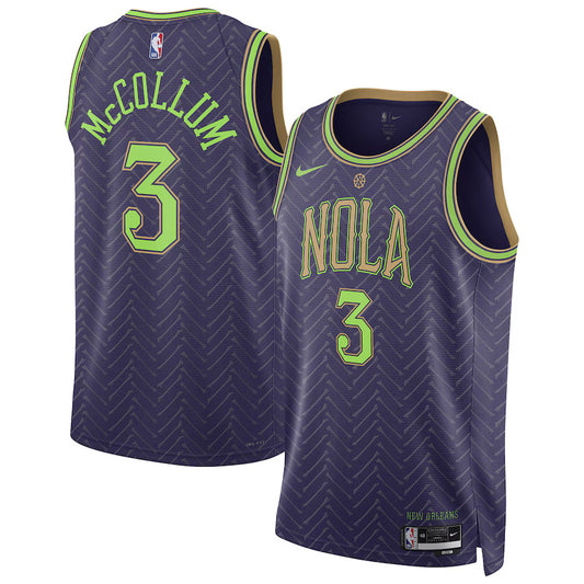 CJ McCollum New Orleans Pelicans 2024/2025 Nike Swingman City Jersey - Purple