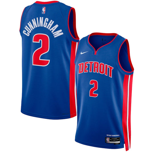 Cade Cunningham Detroit Pistons Nike Swingman Icon Jersey - Blue
