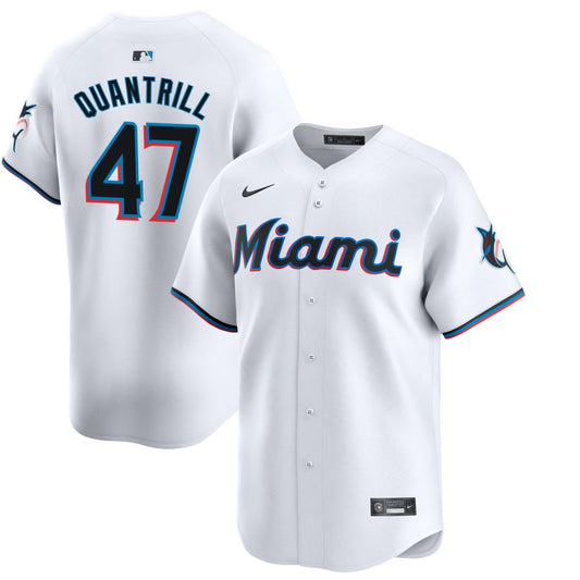 Cal Quantrill Miami Marlins Nike Home Replica Player Jersey - White