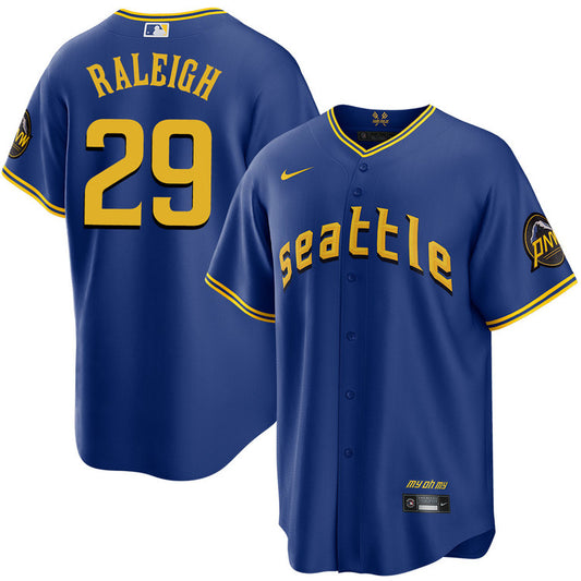 Cal Raleigh Seattle Mariners Nike City Connect Limited Player Jersey - Royal