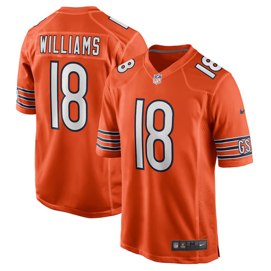 Caleb Williams Chicago Bears Nike Alternate Game Player Jersey - Orange