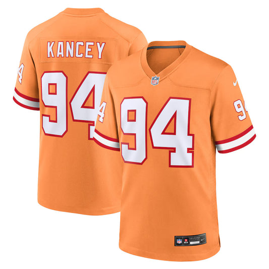 Calijah Kancey Tampa Bay Buccaneers Nike Throwback Game Player Jersey - Orange