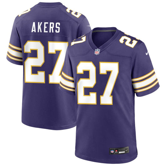 Cam Akers Minnesota Vikings Nike Classic Game Player Jersey - Purple