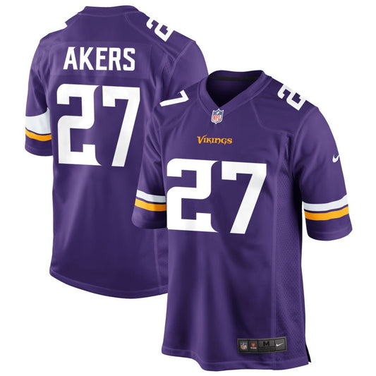 Cam Akers Minnesota Vikings Nike Game Player Jersey - Purple