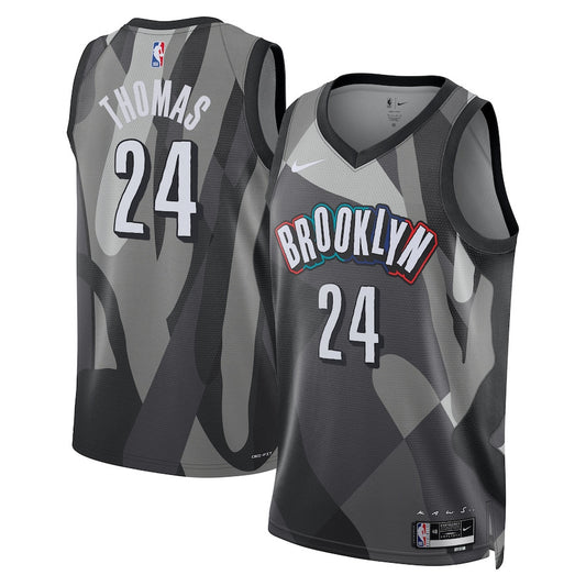 Cam Thomas Brooklyn Nets 2024/2025 Nike Swingman City Jersey - Gray