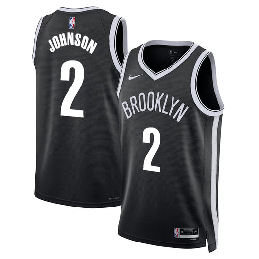 Cameron Johnson Brooklyn Nets Nike Swingman Icon Jersey - Black