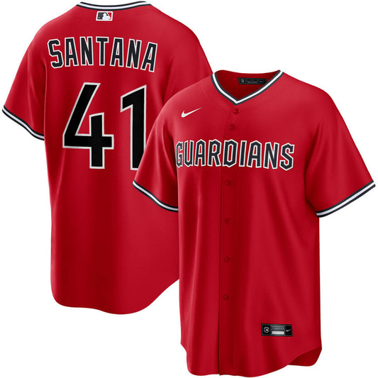 Carlos Santana Cleveland Guardians Nike Alternate Limited Player Jersey - Red