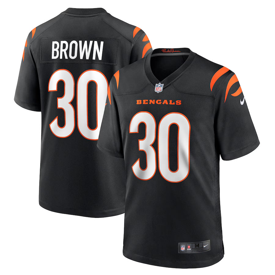 Chase Brown Cincinnati Bengals Nike Game Player Jersey - Black