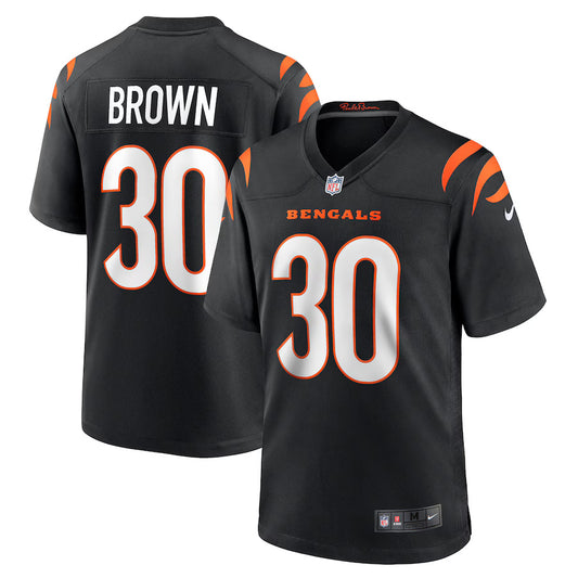 Chase Brown Cincinnati Bengals Nike Game Player Jersey - Black