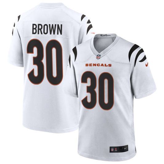 Chase Brown Cincinnati Bengals Nike Game Player Jersey - White