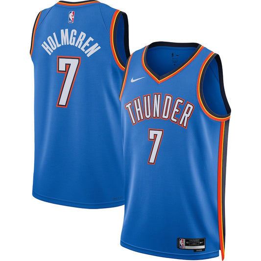 Chet Holmgren Oklahoma City Thunder Nike Swingman Icon Jersey - Blue