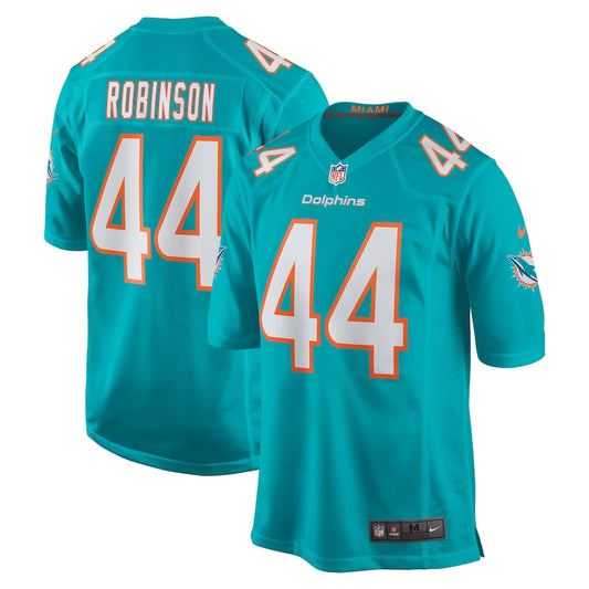 Chop Robinson Miami Dolphins Nike Game Player Jersey - Aqua