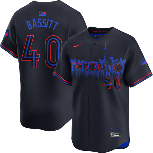 Chris Bassitt Toronto Blue Jays 2024 Nike City Connect Limited Player Jersey - Black
