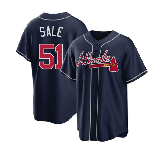 Chris Sale Atlanta Braves Nike Alternate Limited Player Jersey - Navy