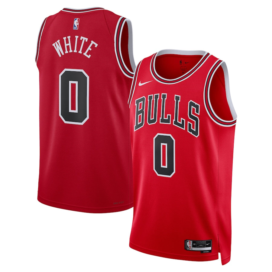 Coby White Chicago Bulls Nike Swingman Icon Jersey - Red