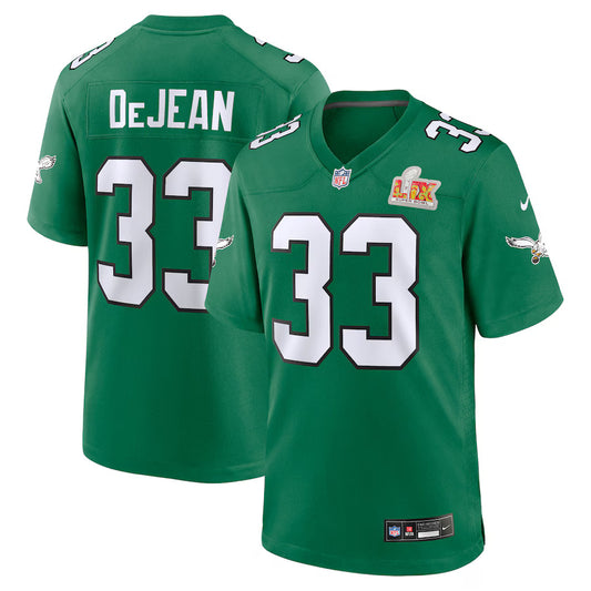 Cooper DeJean Philadelphia Eagles Nike Super Bowl LIX Alternate Game Player Jersey - Kelly Green