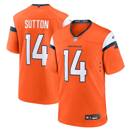 Courtland Sutton Denver Broncos Nike Game Player Jersey - Orange
