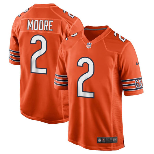 D.J. Moore Chicago Bears Nike Alternate Game Player Jersey - Orange