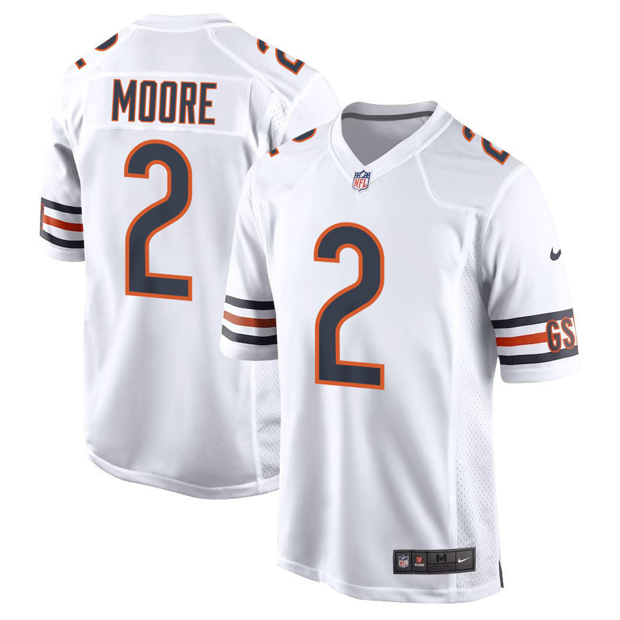 D.J. Moore Chicago Bears Nike Game Player Jersey - White
