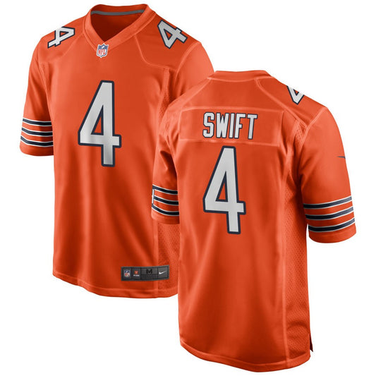 D'Andre Swift Chicago Bears Nike Alternate Game Player Jersey - Orange
