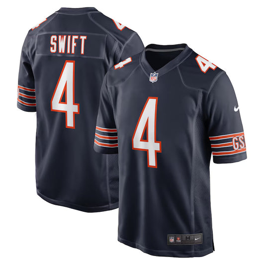 D'Andre Swift Chicago Bears Nike Game Player Jersey - Navy