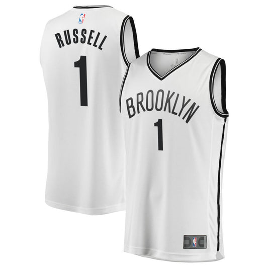 D'Angelo Russell Brooklyn Nets Nike Swingman Association Jersey - White