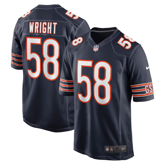 Darnell Wright Chicago Bears Nike Game Player Jersey - Navy