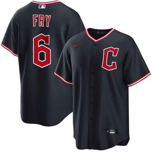 David Fry Cleveland Guardians Nike Alternate Limited Player Jersey - Navy
