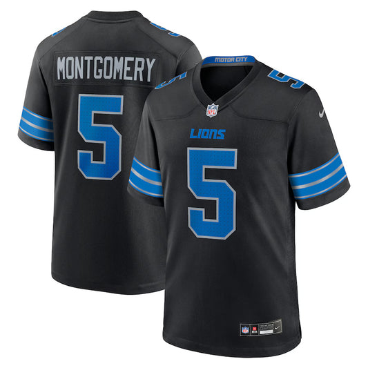David Montgomery Detroit Lions Nike Alternate Game Player Jersey - Black