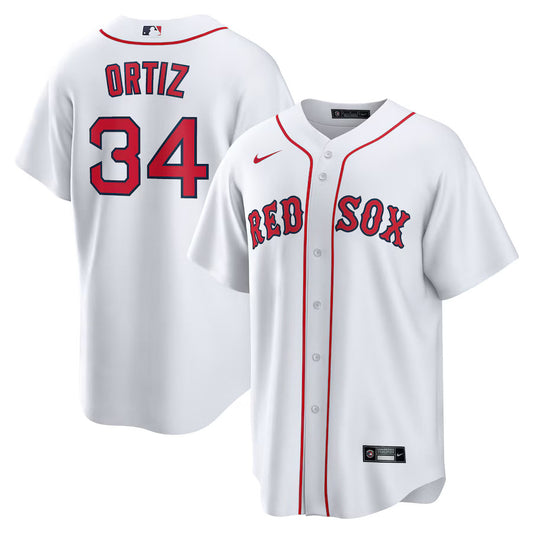 David Ortiz Boston Red Sox Nike Home Replica Player Jersey - White