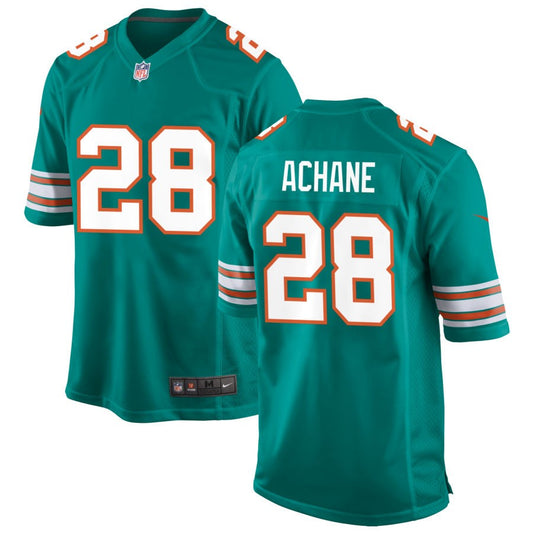 De'Von Achane Miami Dolphins Nike Alternate Game Player Jersey - Aqua