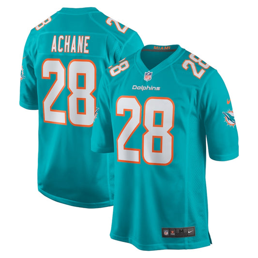 De'Von Achane Miami Dolphins Nike Game Player Jersey - Aqua