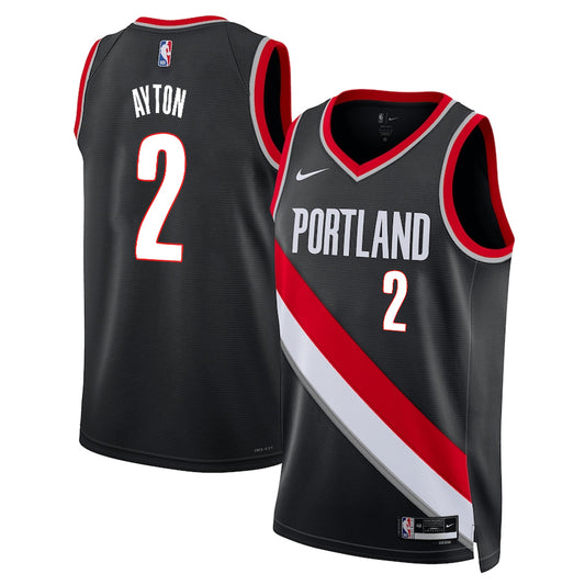 Deandre Ayton Portland Trail Blazers Nike Swingman Icon Jersey - Black