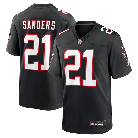 Deion Sanders Atlanta Falcons Throwback Player Jersey - Black