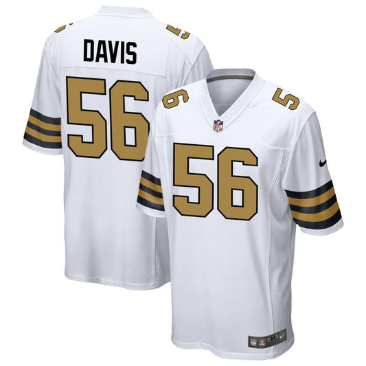 Demario Davis New Orleans Saints Nike Alternate Game Player Jersey - White