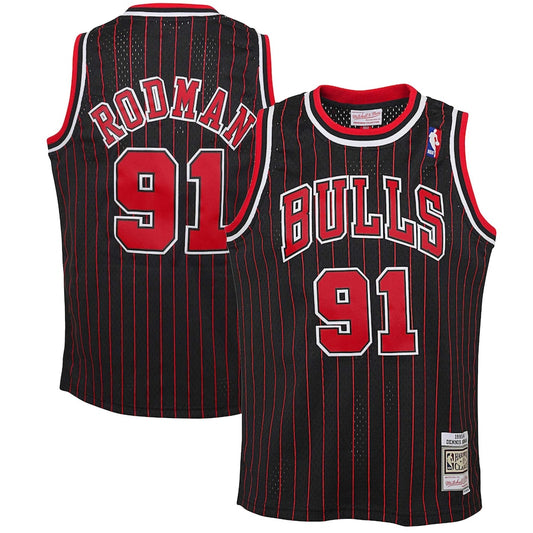 Dennis Rodman Chicago Bulls Throwback Player Jersey - Black
