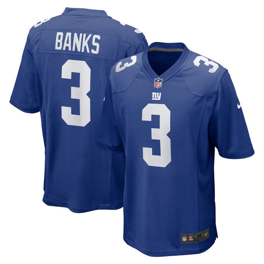 Deonte Banks New York Giants Nike Game Player Jersey - Royal