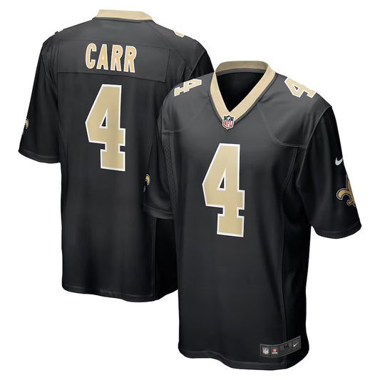 Derek Carr New Orleans Saints Nike Game Player Jersey - Black