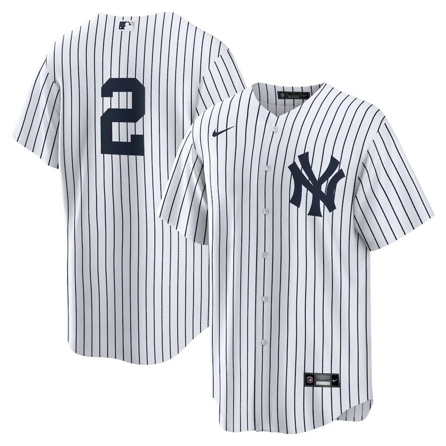 Derek Jeter New York Yankees Nike Home Throwback Player Jersey - White