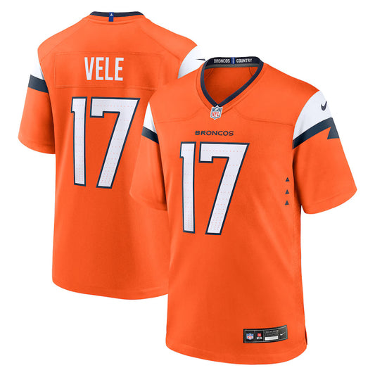 Devaughn Vele Denver Broncos Nike Game Player Jersey - Orange