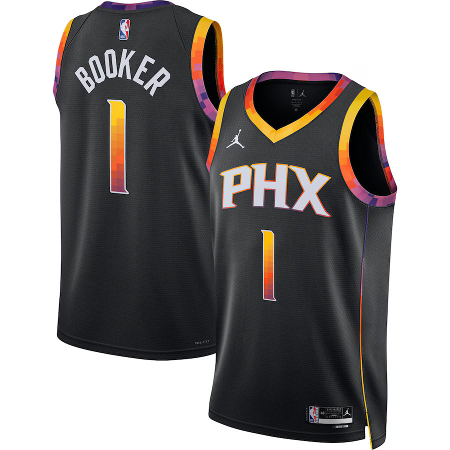 Devin Booker Phoenix Suns Nike Swingman Statement Jersey - Black